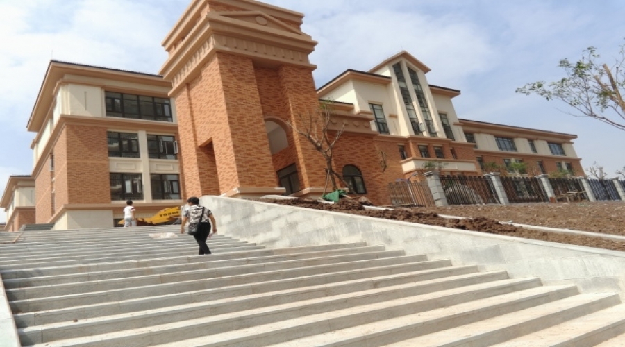 重慶市兩江小學(xué)外墻軟瓷，外墻干掛石材